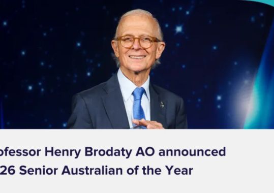 Professor Henry Brodaty AO Honoured as 2026 Senior Australian of the Year