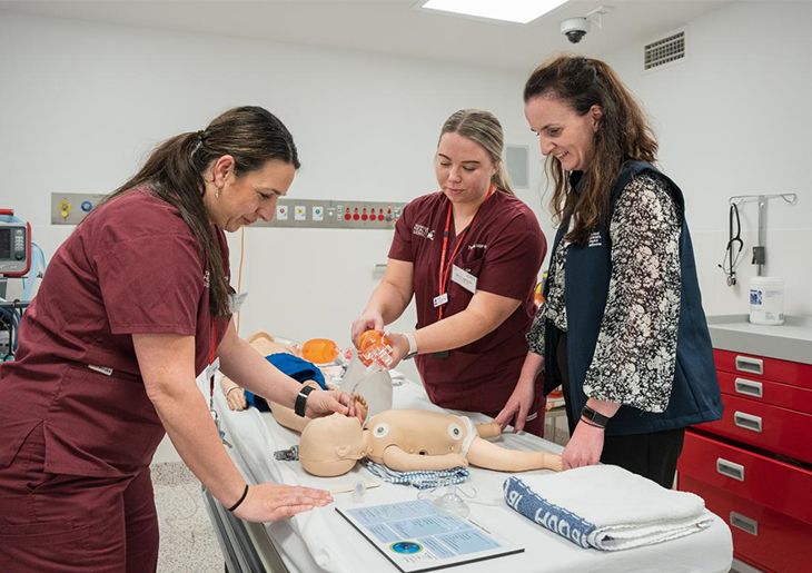 Royal Hobart Hospital trauma specialists undertake paediatric training