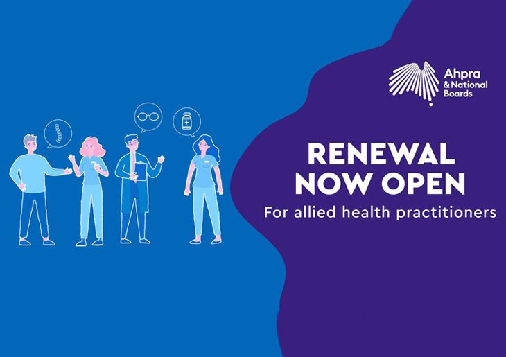 Online renewal for health practitioners is now open
