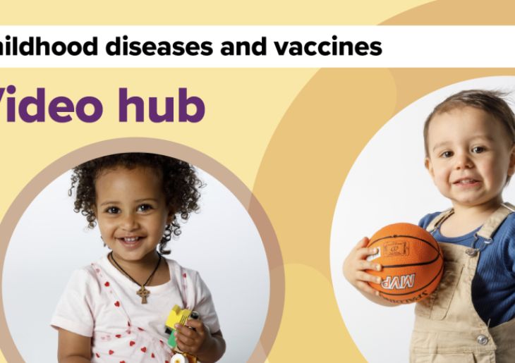 New childhood immunisation video hub
